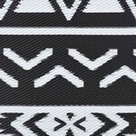 vidaXL Tapis d'extérieur ARAKIL noir Ø200 cm PP