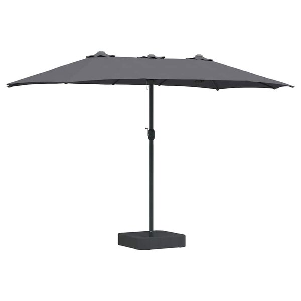 vidaXL Parasol de jardin Anthracite 385 x 209 x 244 cm