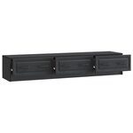 vidaXL Meuble TV avec tiroir Noir 147 x 34 5 x 27 cm Bois d'ingénierie