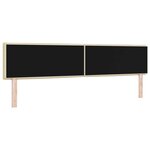 vidaXL Tête de lit avec tête de lit Crème 200 cm tissu