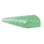 vidaXL Serre avec cadre en acier vert 72 m² 24x3x2 m