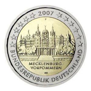 2 euros commémoratif Allemagne 2007- Mecklembourg-Poméranie.