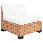 vidaXL Ensemble de canapés 14 Pièces Rotin naturel