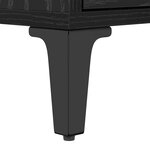 vidaXL Meuble TV Chêne noir 150 x 30 x 44.5 cm Bois d'ingénierie