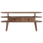 vidaXL Meuble TV 110x35x50 cm Bois d'acacia solide