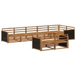 vidaXL Ensemble de canapés d'extérieur 8 pc Naturel