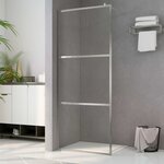 vidaXL Paroi de douche à l'italienne à verre ESG transparent 140x195cm