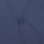 vidaXL Coussins de chaise à dossier bas lot de 6 bleu marine tissu