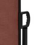 vidaXL Auvent latéral rétractable marron 180x1000 cm