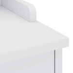 vidaXL Banc de couloir SANDNES blanc 87x40x50 cm bois de pin massif