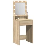 vidaXL Table de Toilette avec étagère Chêne Sonoma 50 x 41 x 135 cm