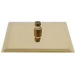 vidaXL Pomme de douche pluie Acier inoxydable 20x20 cm Carrée Doré