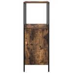 vidaXL Meuble de salle de bain avec étagères chêne fumé 36x35x95 cm