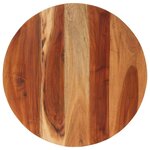 vidaXL Dessus de table bois massif d'acacia rond 15-16 mm 60 cm