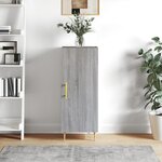vidaXL Buffet Sonoma gris 34 5x34x90 cm Bois d'ingénierie
