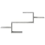 vidaXL Étagère murale gris béton 104x15x49 cm bois d'ingénierie