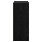 vidaXL Buffet avec tiroir Chêne noir 60 x 30 x 75 cm Bois d'ingénierie