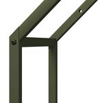 vidaXL Portant de bois chauffage vert olive 40x25x90 cm