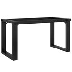 vidaXL Pieds de table basse cadre en O 80x40x43 cm fonte