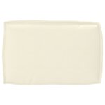vidaXL Coussin pour dossier de palette Crème 60 x 40 x 12 cm