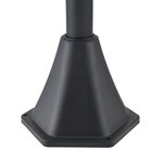 Luminaire extérieur solaire lampadaire lanterne classique LED 10 Lm dim. 15L x 15l x 120H cm noir