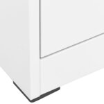vidaXL Classeur Blanc 46x62x133 cm Acier