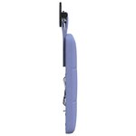 vidaXL Tête de lit suspendue Avec lumière LED Bleu denim Tissu