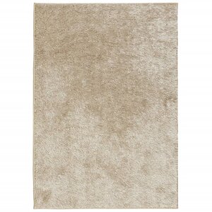 vidaXL Tapis ISTAN à poils longs aspect brillant beige 160x230 cm