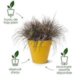 2 pots de fleur rond Loft Urban - 19 L Ø 28 5 x hauteur 26 cm - Noir