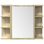 vidaXL Ensemble de meubles de salle de bain 3 Pièces chêne sonoma