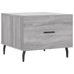 vidaXL Tables basses 2 Pièces sonoma gris 50x50x40 cm bois d'ingénierie