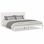 vidaXL Cadre de lit extra long sans matelas 200x210 cm bois massif