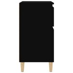 vidaXL Buffet Noir 60x35x70 cm Bois d'ingénierie