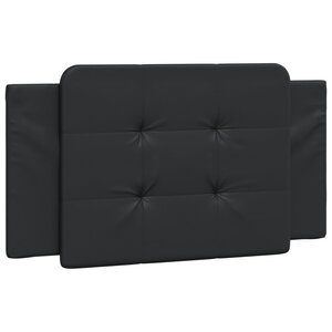 vidaXL Coussin de tête de lit Zadar noir 100 cm similicuir