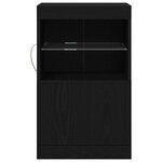 vidaXL Buffet Chêne noir 41 x 37 x 67 cm Bois d'ingénierie