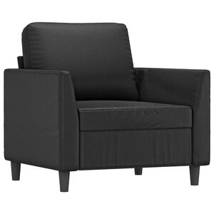 vidaXL Fauteuil Noir 60 cm Similicuir