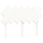 vidaXL Cadre de lit sans matelas blanc bois massif