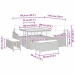 vidaXL Ensemble de canapé de jardin avec coussin 8 Pièces Gris Poly rotin