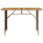 vidaXL Ensemble à manger de jardin et coussins 2 Pièces beige poly rotin