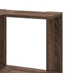 vidaXL Bibliothèque d'angle à 5 niveaux chêne marron bois d'ingénierie