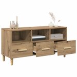 vidaXL Meuble TV Chêne artisan 102 x 36 x 50 cm Bois d'ingénierie