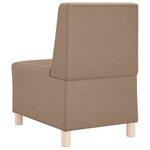 vidaXL Unité de Sofa Modulaire Sans Accoudoirs 2 Pièces Cappuccino