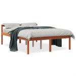 vidaXL Lit pour personne âgée sans matelas 140x190 cm bois pin massif