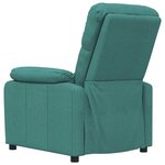 vidaXL Fauteuil inclinable Vert foncé Tissu