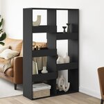 vidaXL Cloison de séparation noir 100x33x155 5 cm bois d'ingénierie