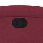 vidaXL Fauteuil inclinable Rouge bordeaux Tissu