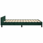 vidaXL Cadre de lit sans matelas vert foncé 120x190 cm velours