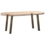 vidaXL Pieds de table basse 4 pièces Acier naturel 30 cm Acier