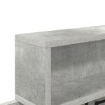 vidaXL Porte-manteau mural avec étagère avec stockage Gris Béton 100 x 12 x 43.5 cm
