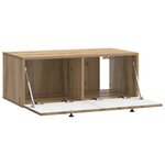 vidaXL Meuble TV mural 78 5 x 41 x 30 cm Chêne artisanal